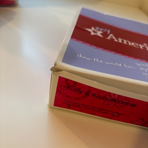 American Girl Doll 2010 Retired Ruby And Ribbon Dress Holiday Outfit in … - Picture 11 of 12